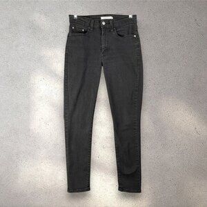 Levi’s 721 High Rise Skinny Jeans Women’s 27 Black Stretch Sculpt Denim Stretch